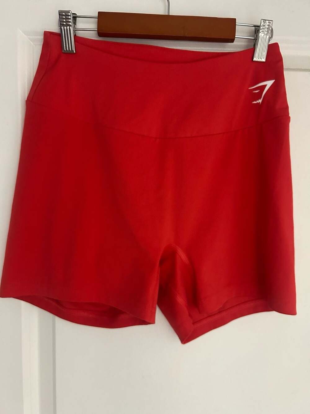 Gymshark Training High Rise  Shorts in Red Large